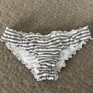 Striped bikini bottom